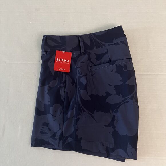 SPANX 50473R Women’s Sz XS Floret Navy Sunshine Shorts - Picture 5 of 7